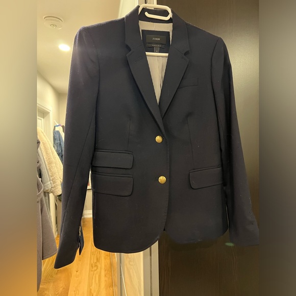 J. Crew navy women's schoolboy blazer size 4 - Picture 3 of 6